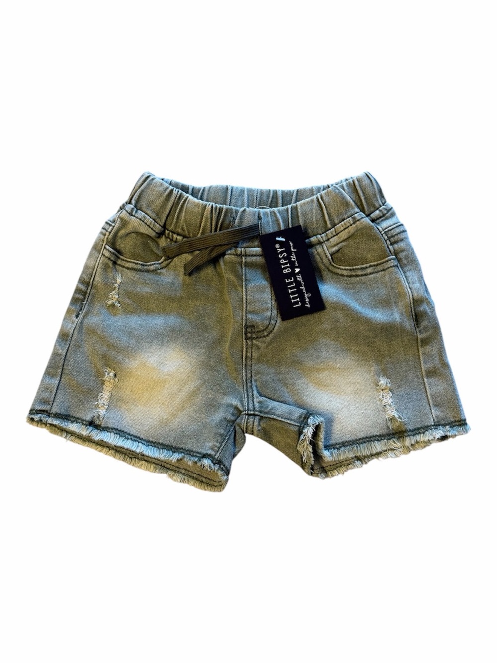NWT Little Bipsy Distressed Denim shorts in 5-6T